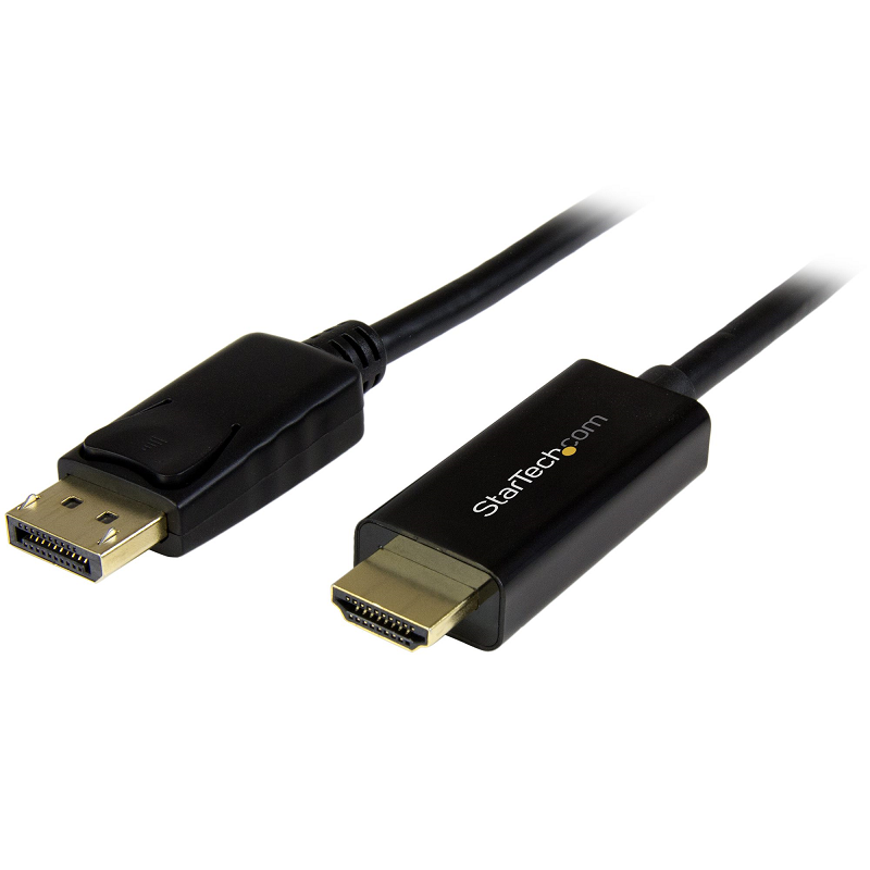 StarTech DP2HDMM1MB 3ft (1m) DisplayPort to HDMI Cable 